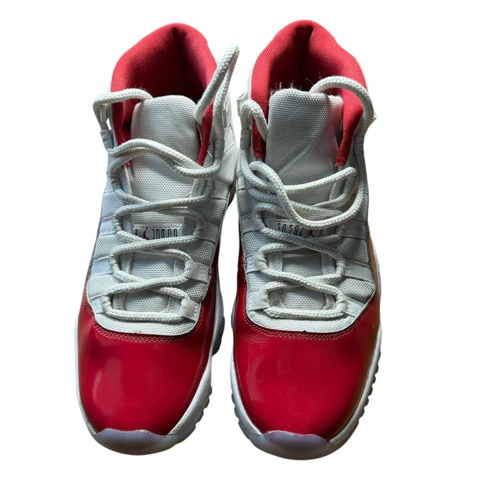 Air Jordan 11 Shoes Retro Cherry White Varsity Red CT8012-116 Mens Size 9.5 - Picture 2 of 7